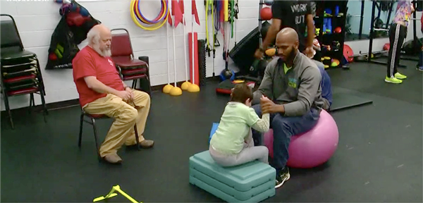 Image of people working out in an inclusive gym at SPIRIT Club
